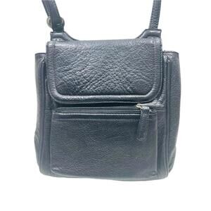 Osgoode Marley Black Leather RFID Crossbody Organizer Purse LT WEAR